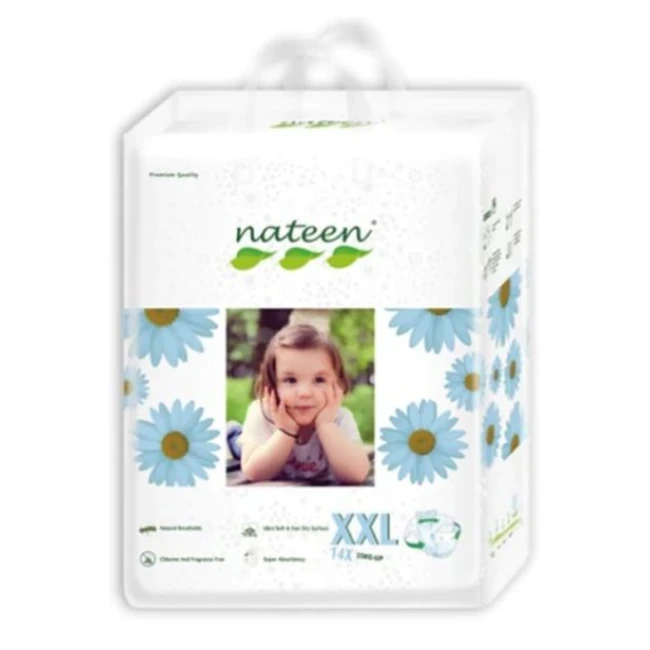 Scutece ecofriendly Nateen Nr.6, >25 kg. 14 buc.